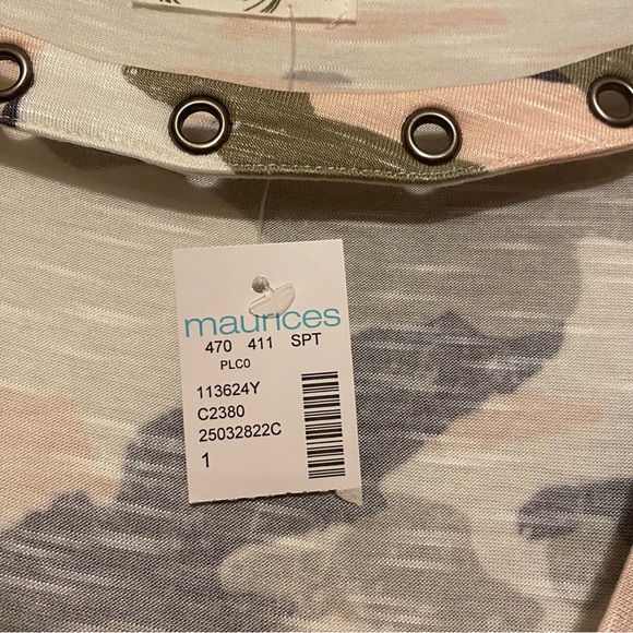 Maurices Womens Tunic 1X Camouflage Print New - Picture 4 of 7